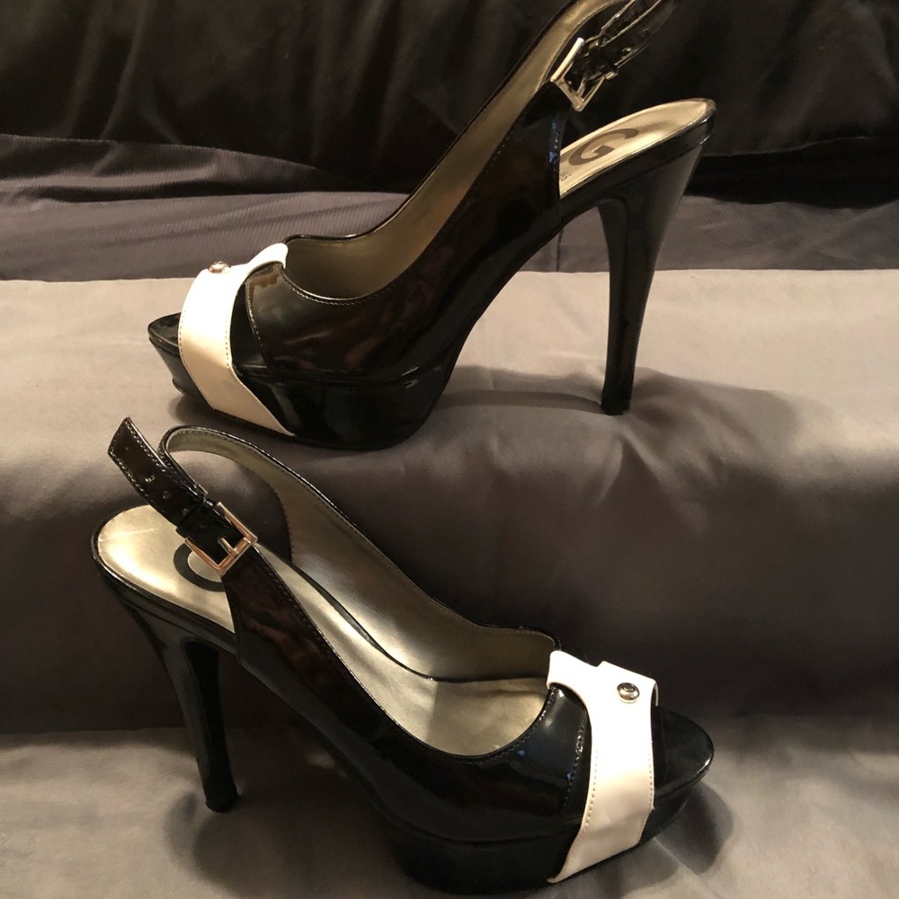 Black & White Guess Heels